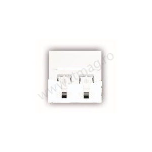Panasonic Volition 45x45 mm faceplates 2 RJ45 ports full white