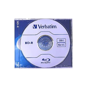 Verbatim BD-RE SL 25GB 1x - 2x 5 Pack Jewel Case (43615)