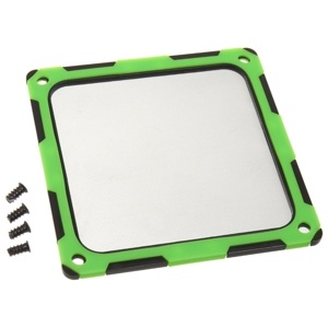 SilverStone Filtru praf 120mm rama magnetica silicon Black/Green (SST-FF124BV-E)