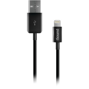 iSound Cablu iPhone 6/5S Lightning MFI Negru 1.2m