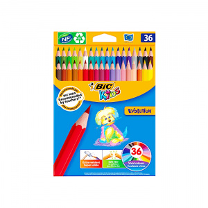 BIC Creioane colorate 36 culori Evolution 499140