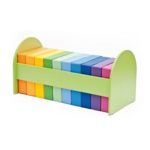 Novum Set perne patrate spuma Curcubeu