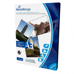 MediaRange 297 x 420mm Photo paper for inkjet printers, high-glossy, 200g, 50 sheets