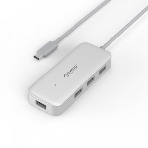 Orico HUB USB TC4U-U3 PRO, 4x USB 3.2 Gen 1, Silver