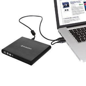 Verbatim External Slimline CD/DVD Writer 98938