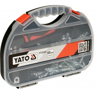 YATO Set cleste piulite nituibile, 60 buc YT-51451