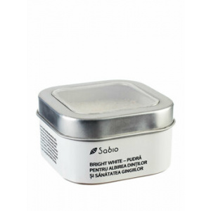 Sabio Pudra pentru albirea dintilor si sanatatea gingiilor - Bright White, 100 g