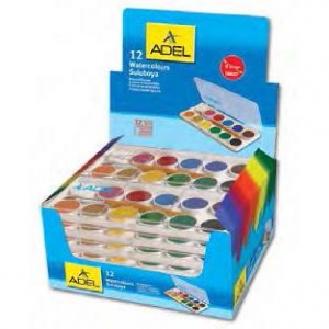 Adel ACUARELE 8 CULORI 24MM CU PENSULA ECONOMY 2290911