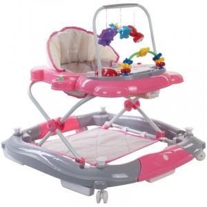 Sun Baby Pisicuta cu sistem de balansare Roz cu Gri