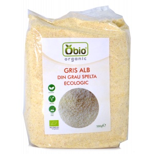 Obio Gris Alb din Grau Spelta Eco/Bio 500g