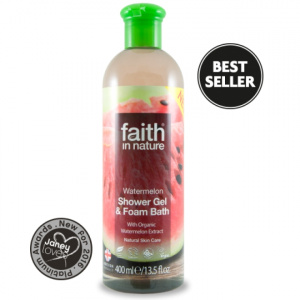 faith in nature Gel de dus si spuma de baie cu pepene 400 ml