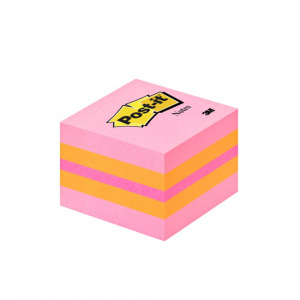 3M Notite adezive Post-it, 51 x 51 mm, roz si portocaliu