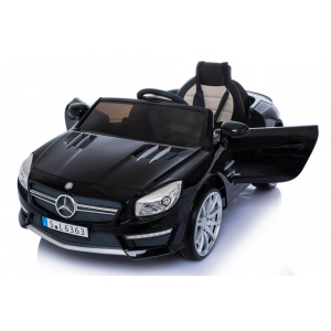 Mercedes Benz Masinuta electrica cu roti din cauciuc Mercedes Benz AMG SL63 Black