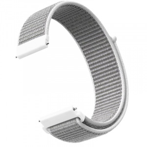 Very Dream Curea material textil, compatibila cu Garmin Vivoactive 4, Telescoape QR, 22mm, Light Gray