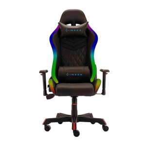 Inaza Scaun gaming Rainbow Negru iluminare RGB