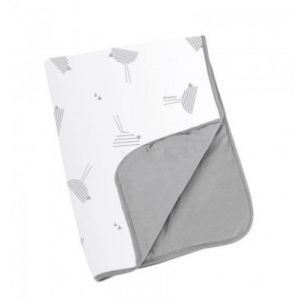 DOOMOO Paturica 75X100 cm Birds Grey