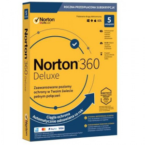 Symantec Norton 360 Deluxe 1user/5device, 12 luni, Poloneza, Box