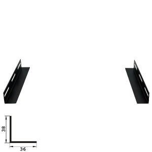 X-cab L Bracket pentru rack de 600 mm, set 2x buc.