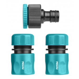 Total Set Conectori Pentru Furtun, 1/2 Inch, 3buc