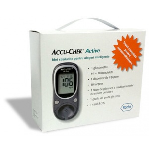 Roche Glucometru Accu Chek Active si 50 teste