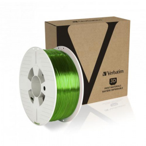 Verbatim Filament PET-G, 1.75mm, 1kg, Green Transparent 55057