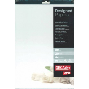 AGIPA Hartie A4 cu model DECAdry 12126 90g/mp 20 coli floare alba