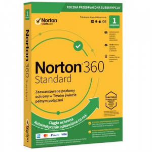 Symantec Norton 360 Standard 1user/1device, 12luni, Poloneza, Box