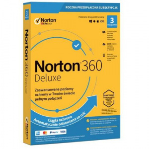 Symantec Norton 360 Deluxe 1user/3device, 12 luni, Poloneza, Box