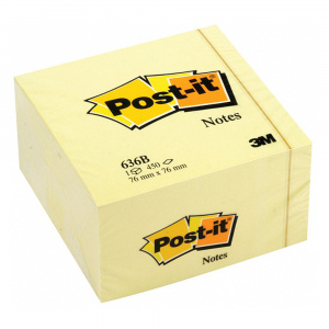 3M Notite adezive Post-It 636B, 76 x 76 mm, 450 file