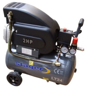 Stager Compresor HM2024B, 24L, 8 bar