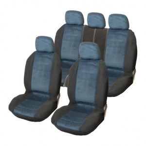 Carpoint Seatcover set 9pcs ‘Denver’ blue (310312)