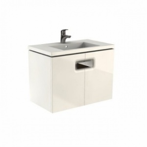 Kolo Mobilier pentru lavoar Twins cu doua usi, 80 cm alb lucios
