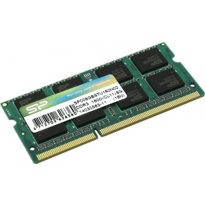 Silicon Power 8GB  DDR3 1600MHz CL11 SO-DIMM  SP008GBSTU160N02