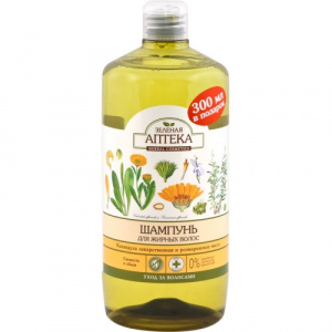 Bunica Agafia Sampon Pentru Par Gras cu Extract de Galbenele si Ulei de Rozmarin - 1000 ML