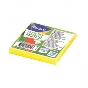 Forpus Notite adezive 75x75mm 80 file galben