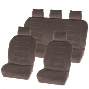 Carpoint Seatcover set 9pcs ‘Washington’ grey 310313