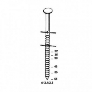 ALSAFIX Cuie in bobine BO 2,1/2,3 x 35 inelate INOX TB - Cutie 19500 buc. 21358