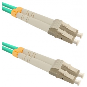 Qoltec LC/UPC - LC/UPC, 50/125, OM3, 5m Aqua 54078