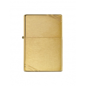 Zippo Brichetă 240 Brushed Brass Vintage with Slashes