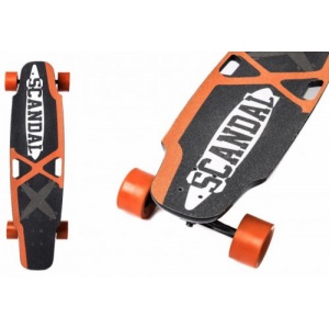 Pegas Longboard Electric Scandal (Negru/Portocaliu)