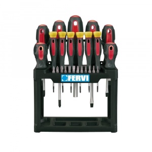 FERVI Set profesional surubelnite si biti in suport 0288, 25 piese