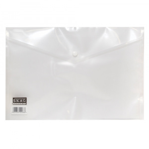 Skag Mapa plastic, A4, inchidere cu capsa, 222686 alb