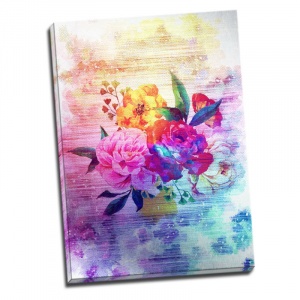 GoDeco Tablou cu flori Feerie in culori