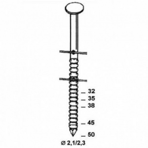 ALSAFIX Cuie in bobine 2,1/2,3 x 45 inelate - Cutie 16800 buc. 16C21452