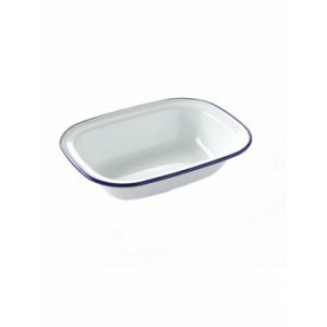 Hendi Bol rectangular, 21.5 x 16 cm, 621219, otel emailat, Alb
