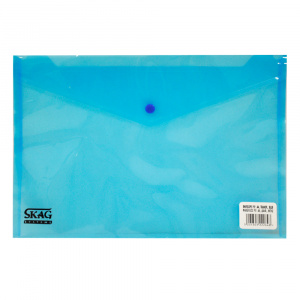 Skag Mapa plastic, A4, inchidere cu capsa, 222648 albastra