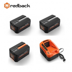 REDBACK Set 3 acumulatori 40V, 2 x 2Ah, 1 x 4Ah si incarcator