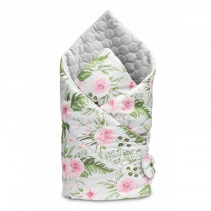 Sensillo Velvet Wrap Flori Gri 75x75 cm