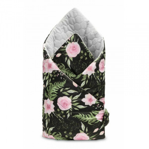 Sensillo Velvet Wrap Flori Negre 75x75 cm