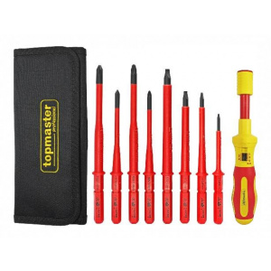 Topmaster Set surubelnita dinamometrica izolatie 1000V 8 piese 220102